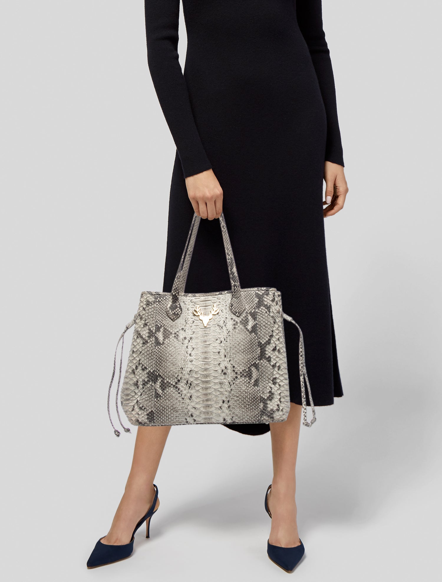 Taxidermy Snakeskin Shoulder Bag