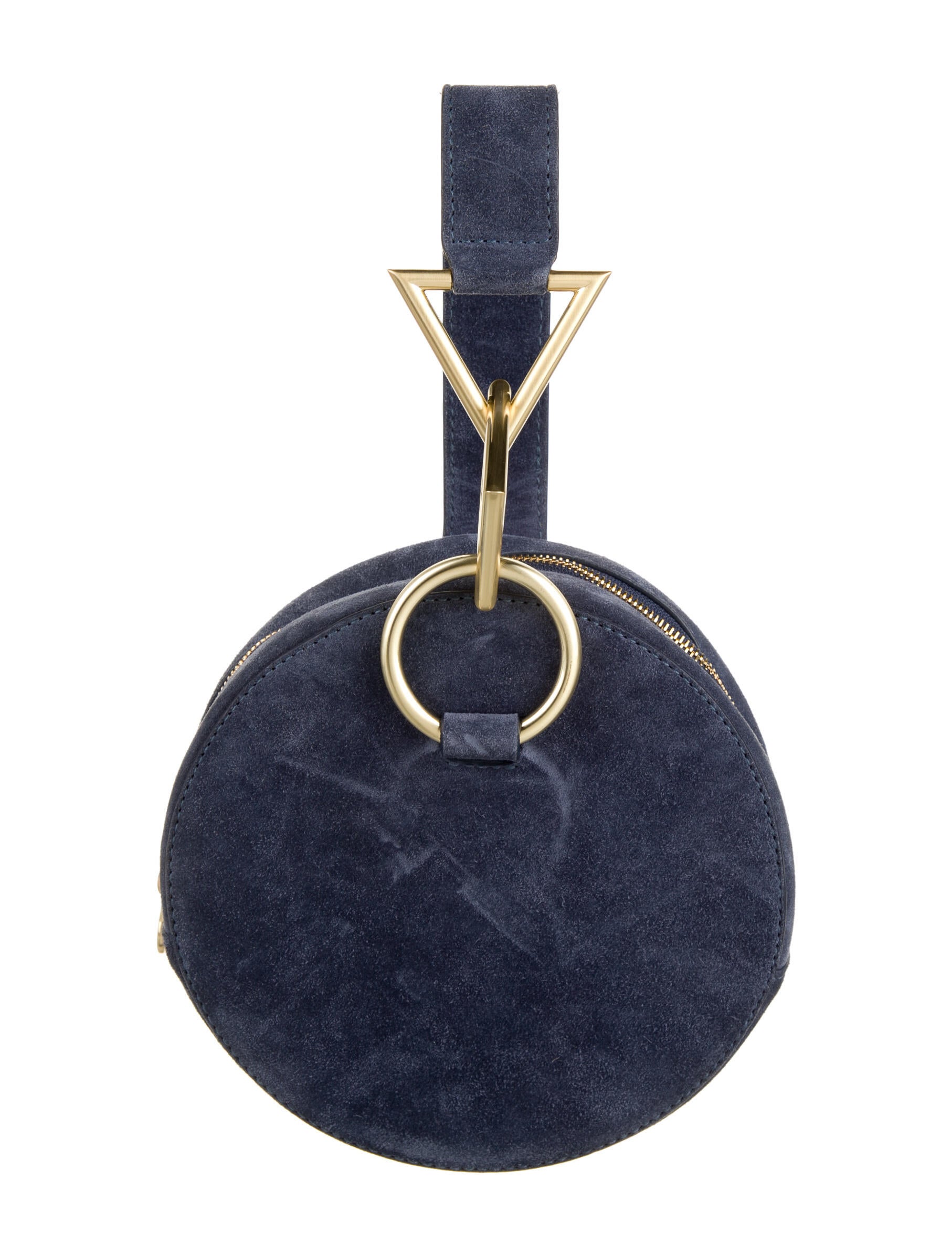 Tara Zadeh Suede Circle Shoulder Bag