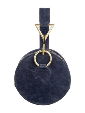 Tara Zadeh Suede Circle Shoulder Bag