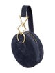 Tara Zadeh Suede Circle Shoulder Bag