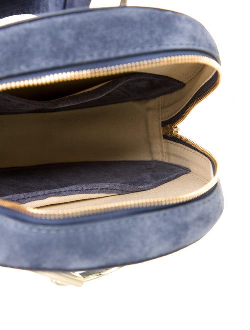 Tara Zadeh Suede Circle Shoulder Bag