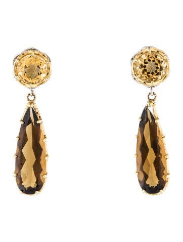 Tacori Two-Tone Quartz Drop Earrings