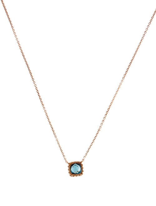 Tacori 14K Topaz Pendant Necklace