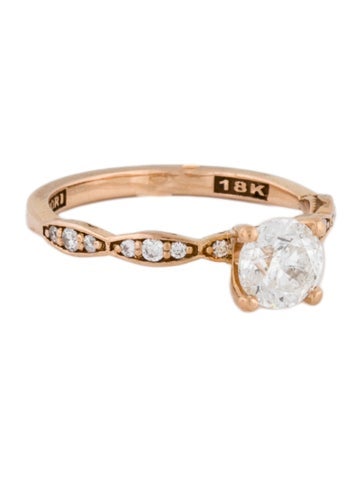 Tacori Engagement Ring 18K 1.10ctw Diamond Sculpted Crescent 1.75