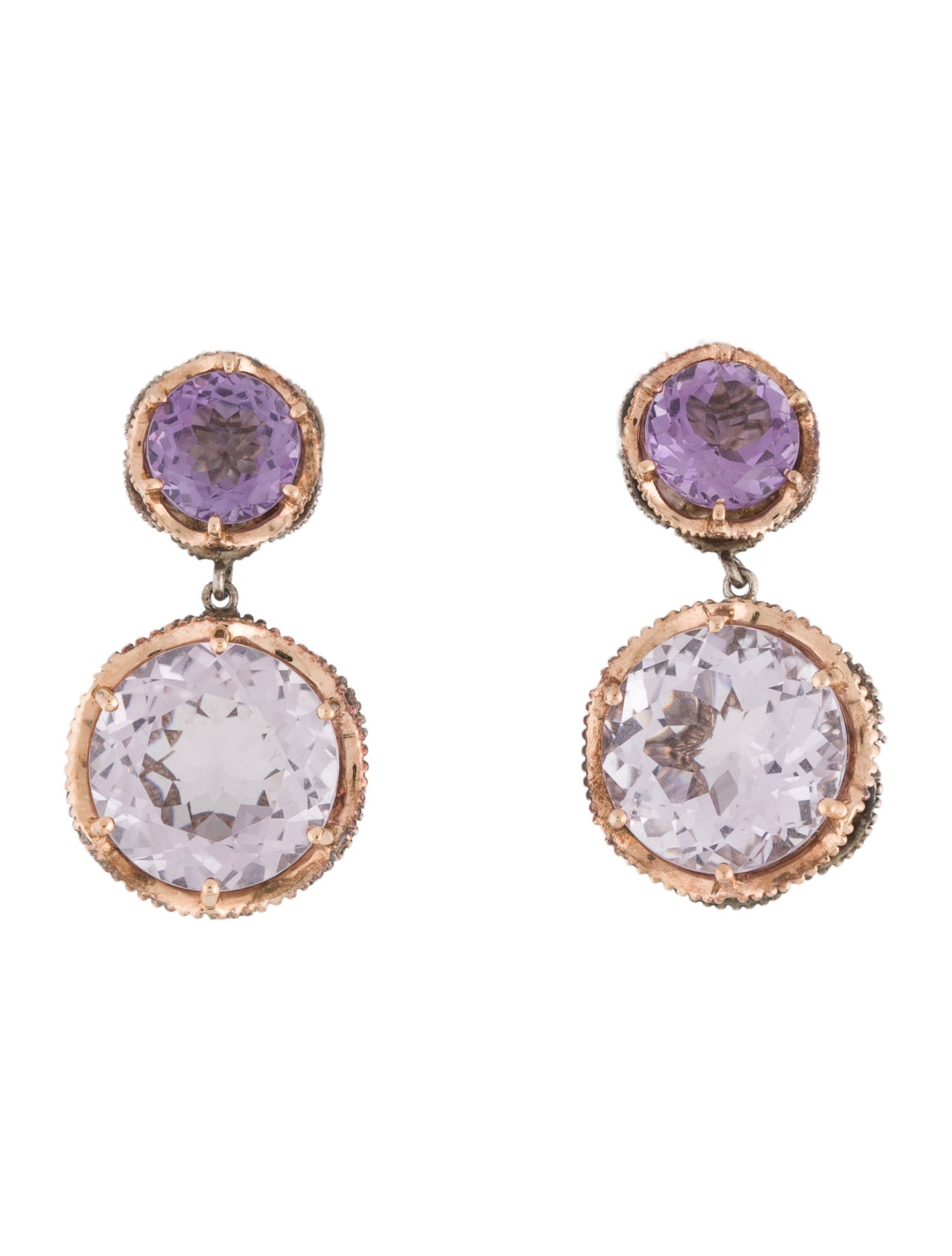 Tacori Amethyst Drop Earrings
