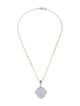 Tacori Chalcedony & Quartz Doublet Pendant Necklace