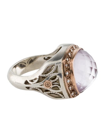 Tacori Amethyst & Diamond Cocktail Ring