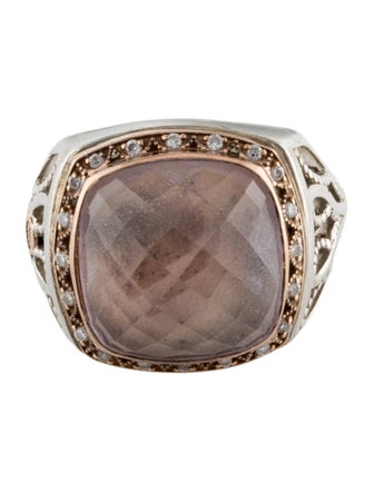 Tacori Amethyst & Diamond Cocktail Ring