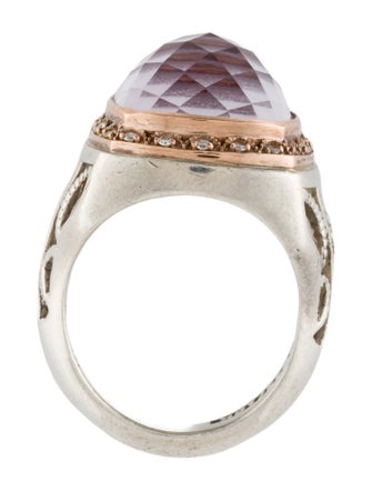 Tacori Amethyst & Diamond Cocktail Ring