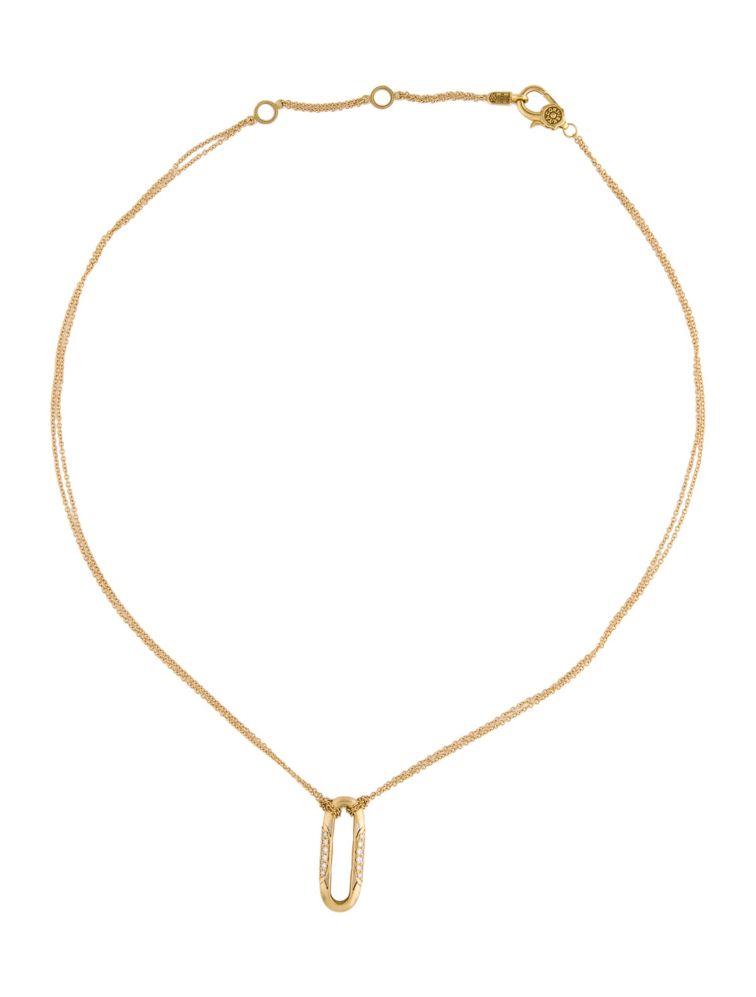 Tacori 18K Diamond Crescent Eclipse Pendant Necklace