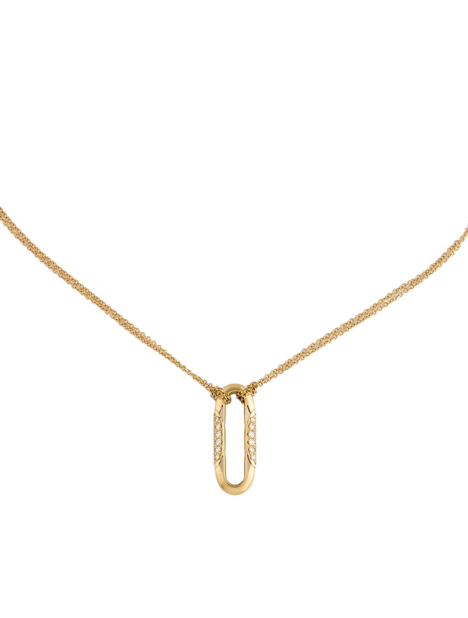 Tacori 18K Diamond Crescent Eclipse Pendant Necklace