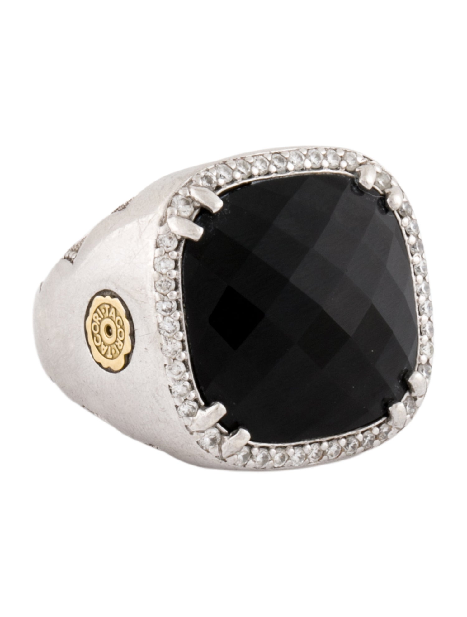 Tacori Onyx & Diamond Cocktail Ring