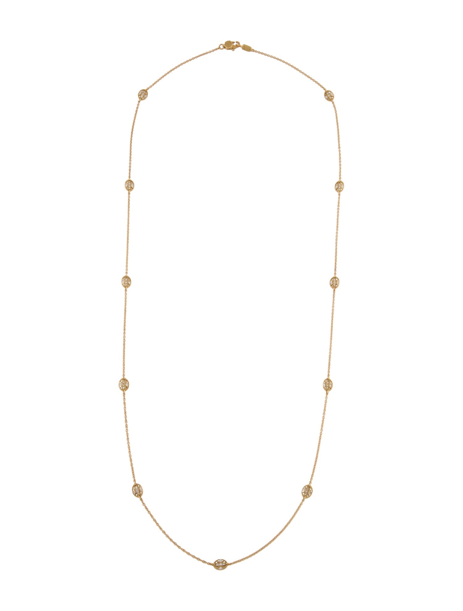 Tacori 18K Diamond Station Necklace