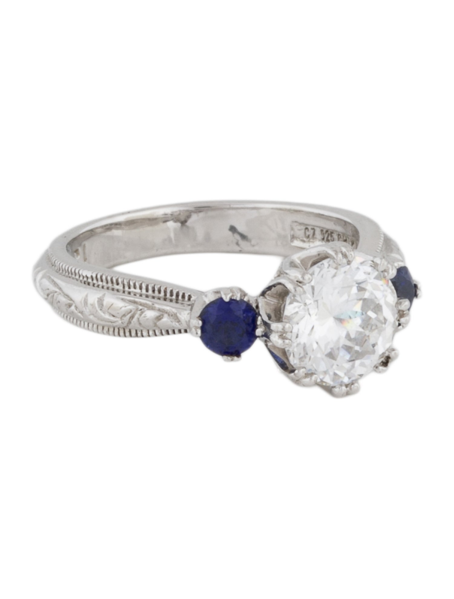 Tacori Cubic Zirconia & Synthetic Sapphire Ring