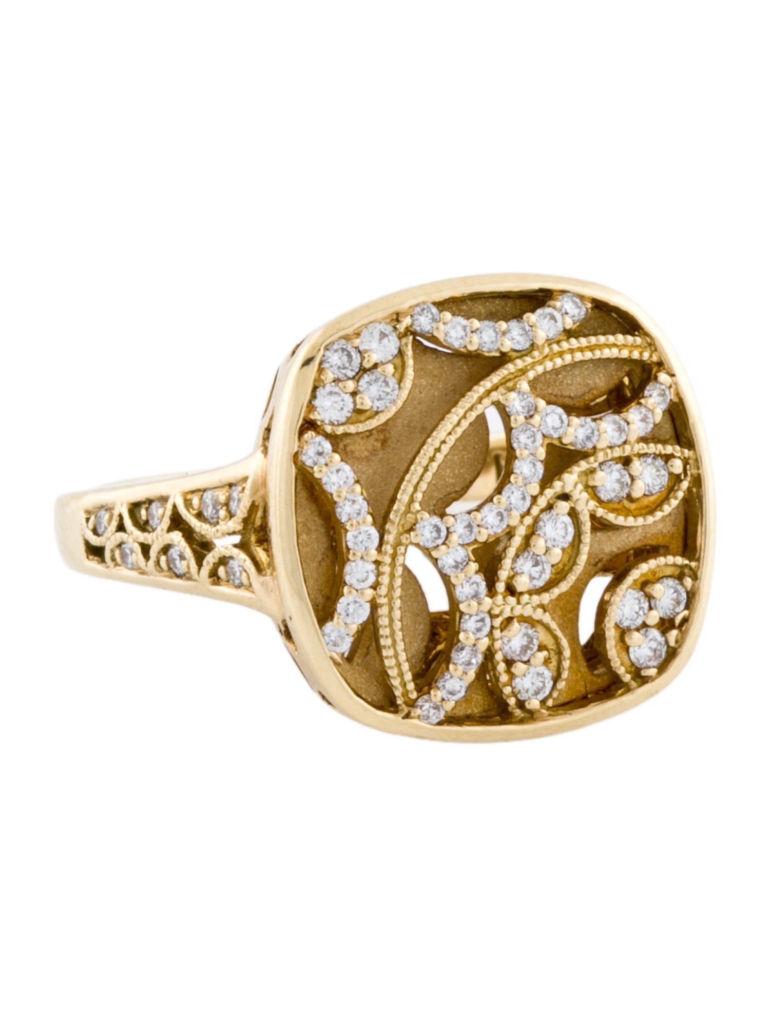 Tacori 18K Diamond 'Champagne Sunset' Cocktail Ring