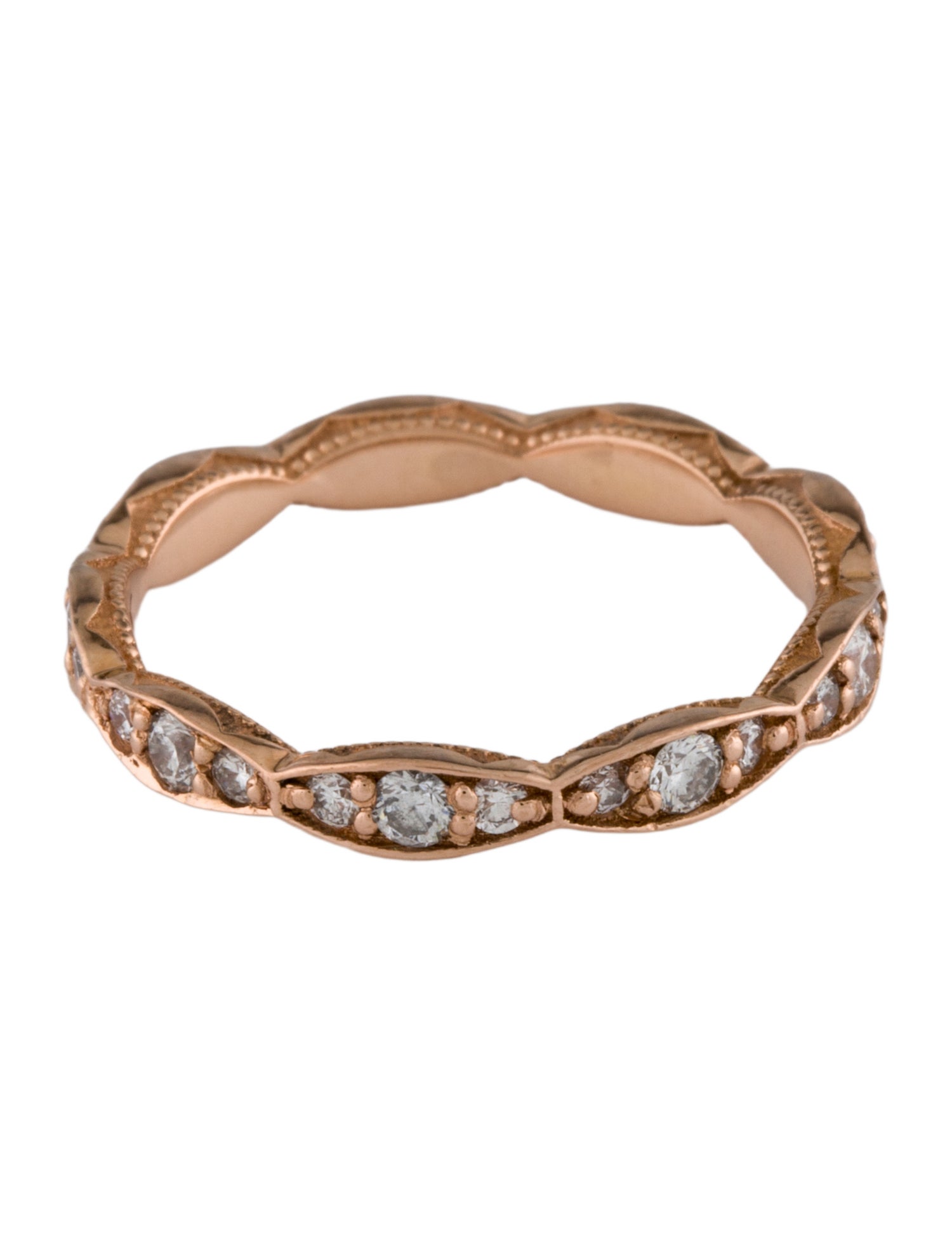 Tacori 18K Diamond Sculpted Crescent Eternity Band