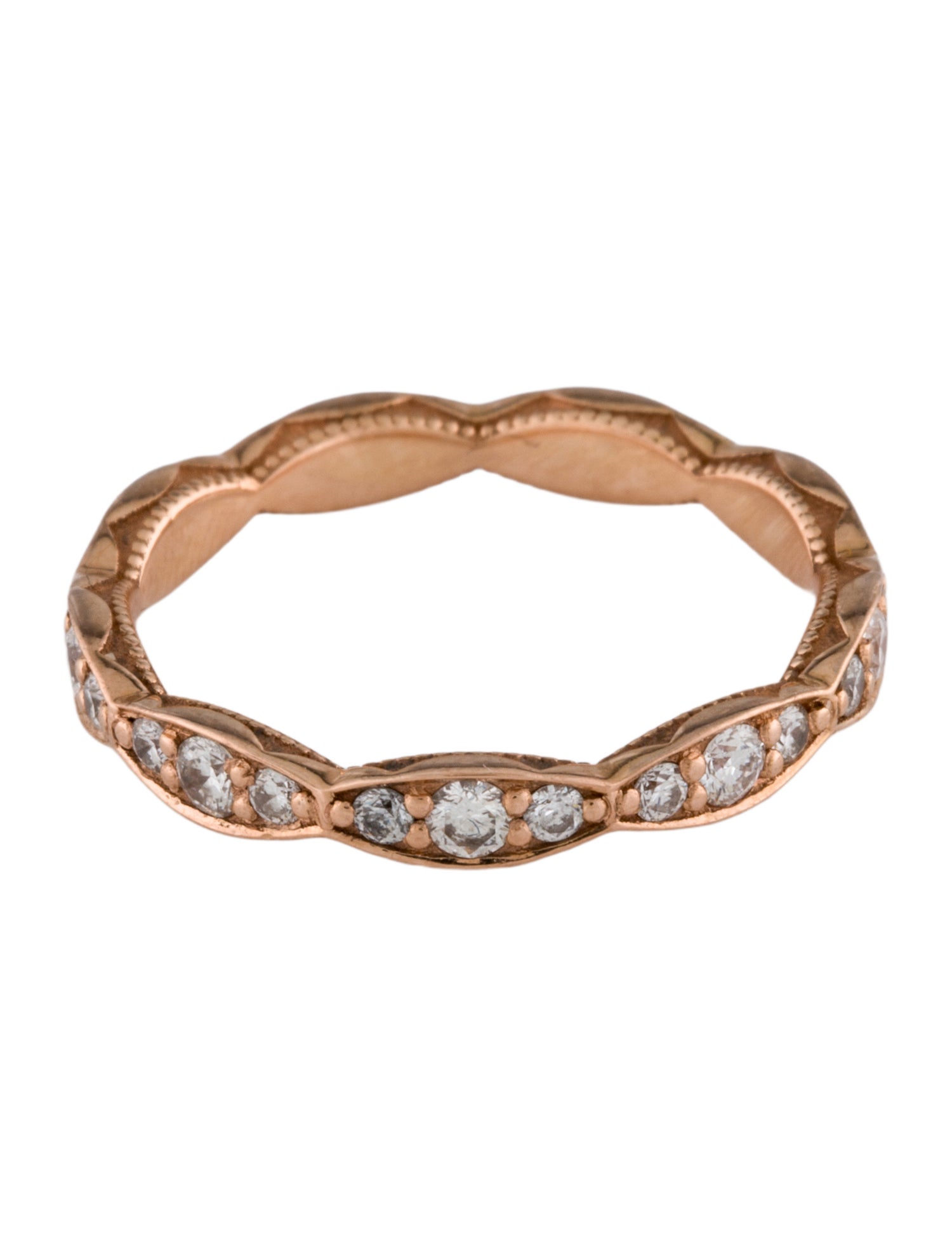 Tacori 18K Diamond Sculpted Crescent Band