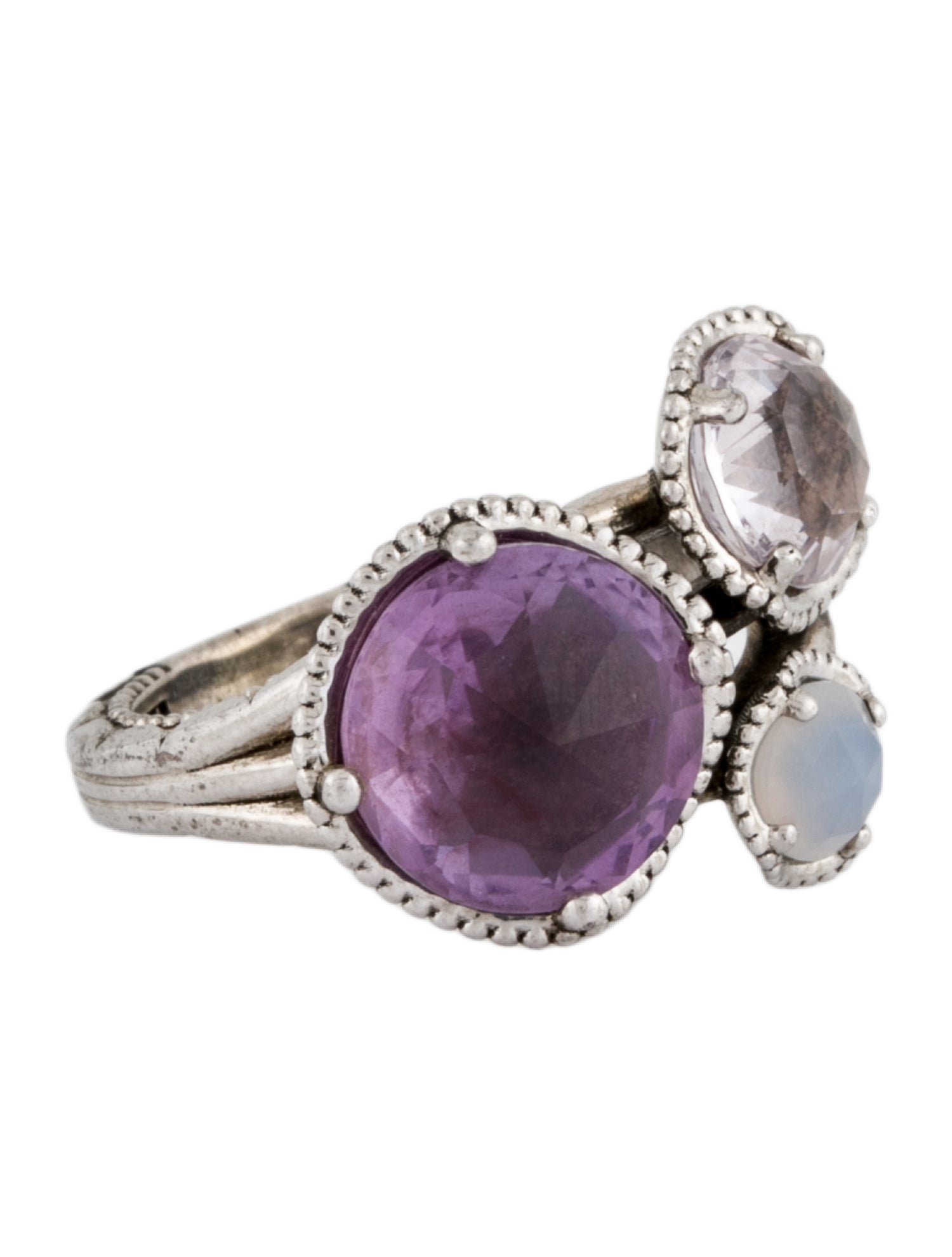 Tacori Amethyst, Chalcedony & Quartz Lilac Blossoms Ring