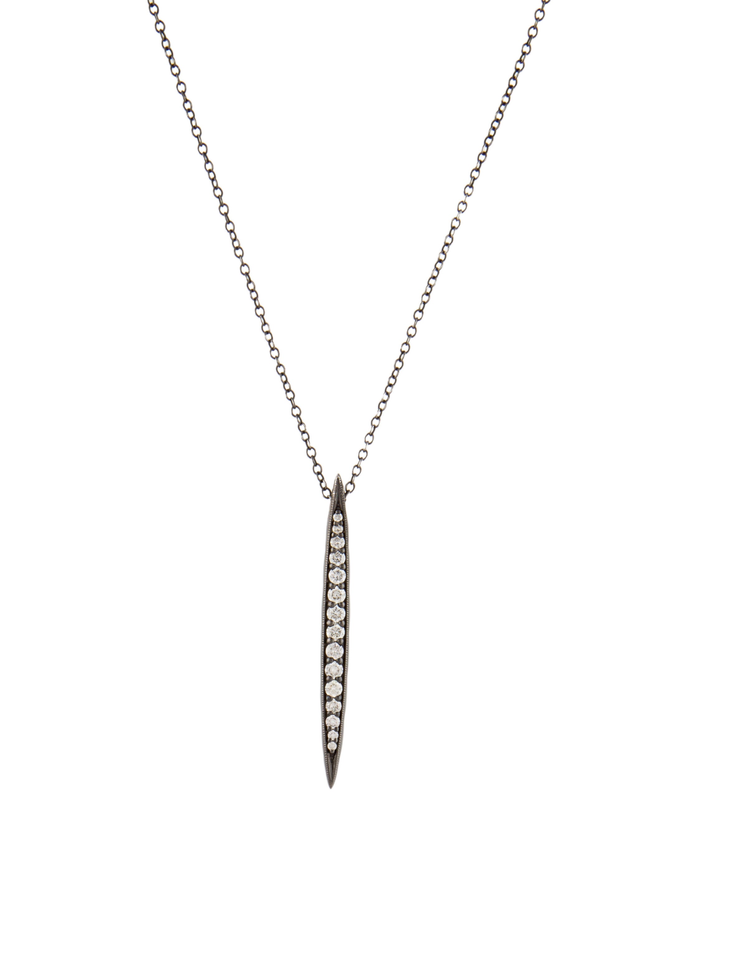 Tacori Diamond Surfboard Pendant Necklace