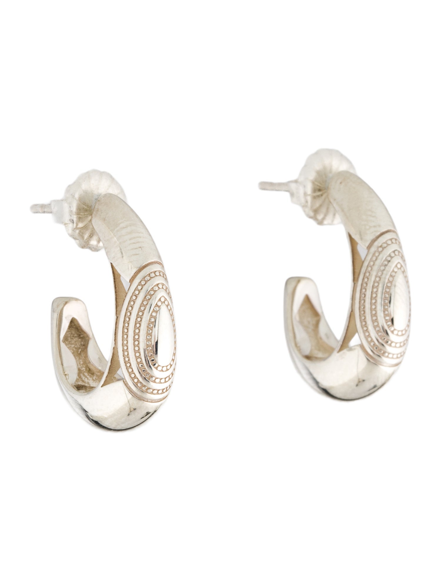 Tacori Crescent Eclipse Small Tapered Hoop Earrings