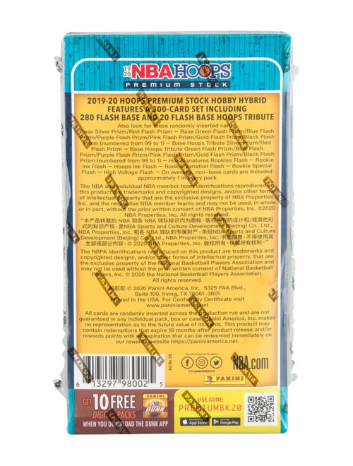 Trading Cards 2019 NBA Hoops Hobby Hybrid Exclusive