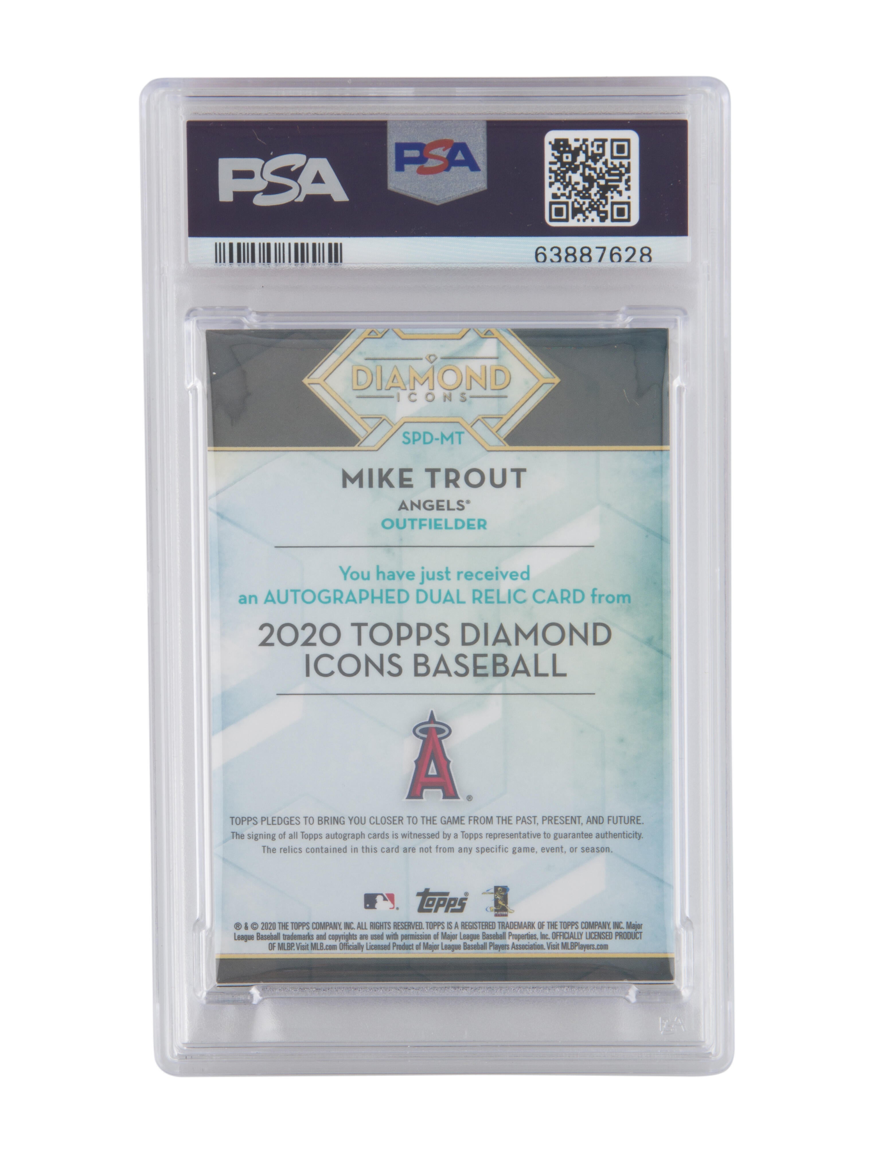 Trading Cards 2020 Topps Diamond Icons Mike Trout Auto Dual-Relic 2 CLR PSA  9/9 /5 #SPD-MT - POP 1 - Blue Trading Cards, Collectibles - TCRDS21062 |  The RealReal