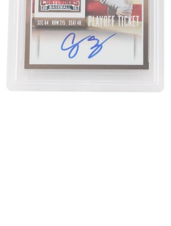 Trading Cards 2015 Panini Contenders Corey Seager USA Baseball Playoff Ticket Auto PSA 9 /15 #1 - POP 2