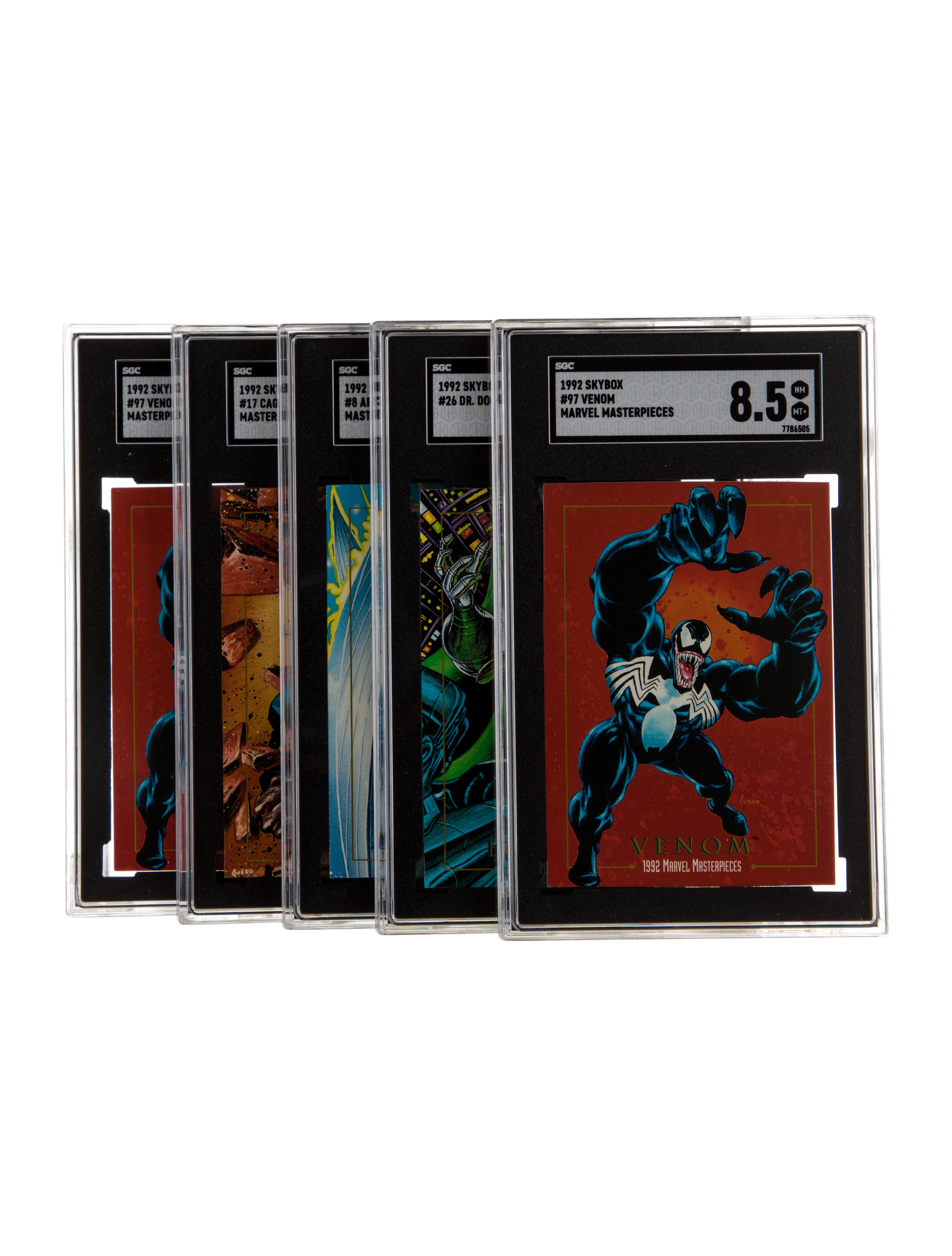 Trading Cards 5Piece 1992 Skybox Marvel Masterpieces Trading Card