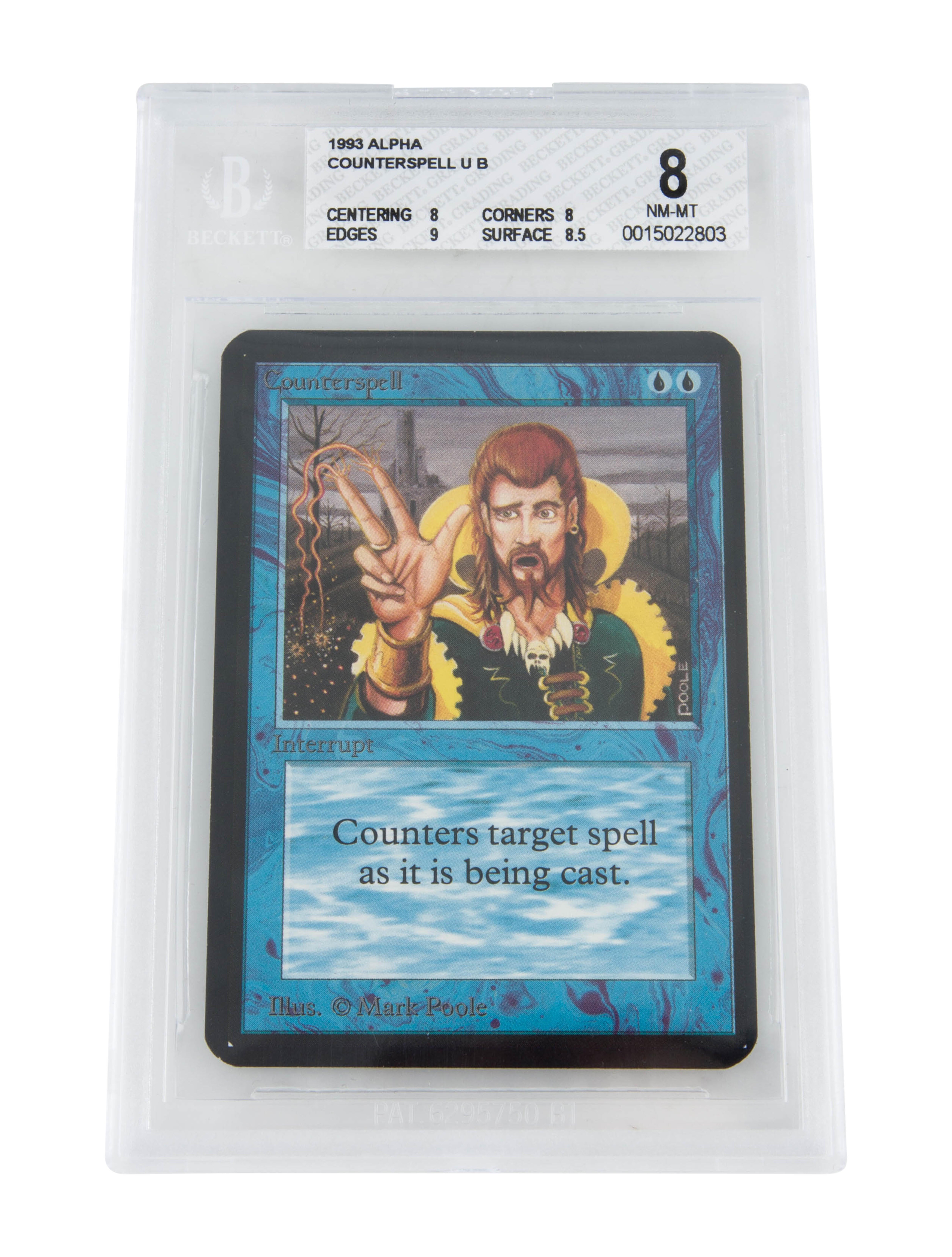 Trading Cards 1993 Magic The Gathering Alpha Counterspell BGS 8 TCG