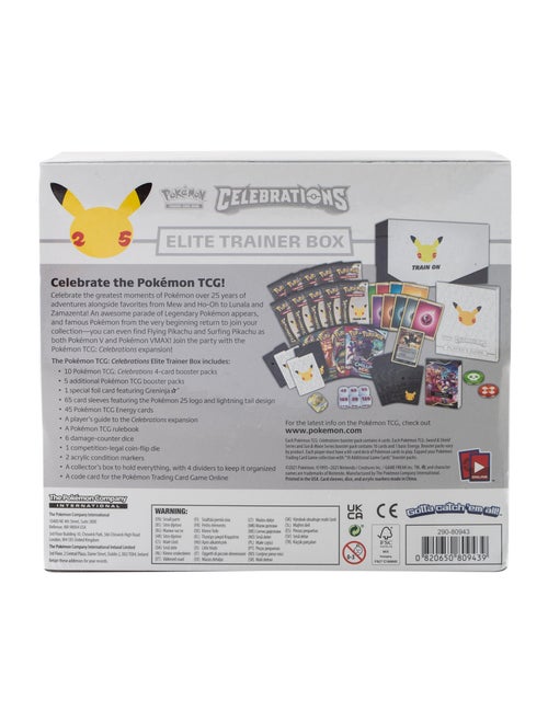 Trading Cards Pokemon Celebrations Elite Trainer Box