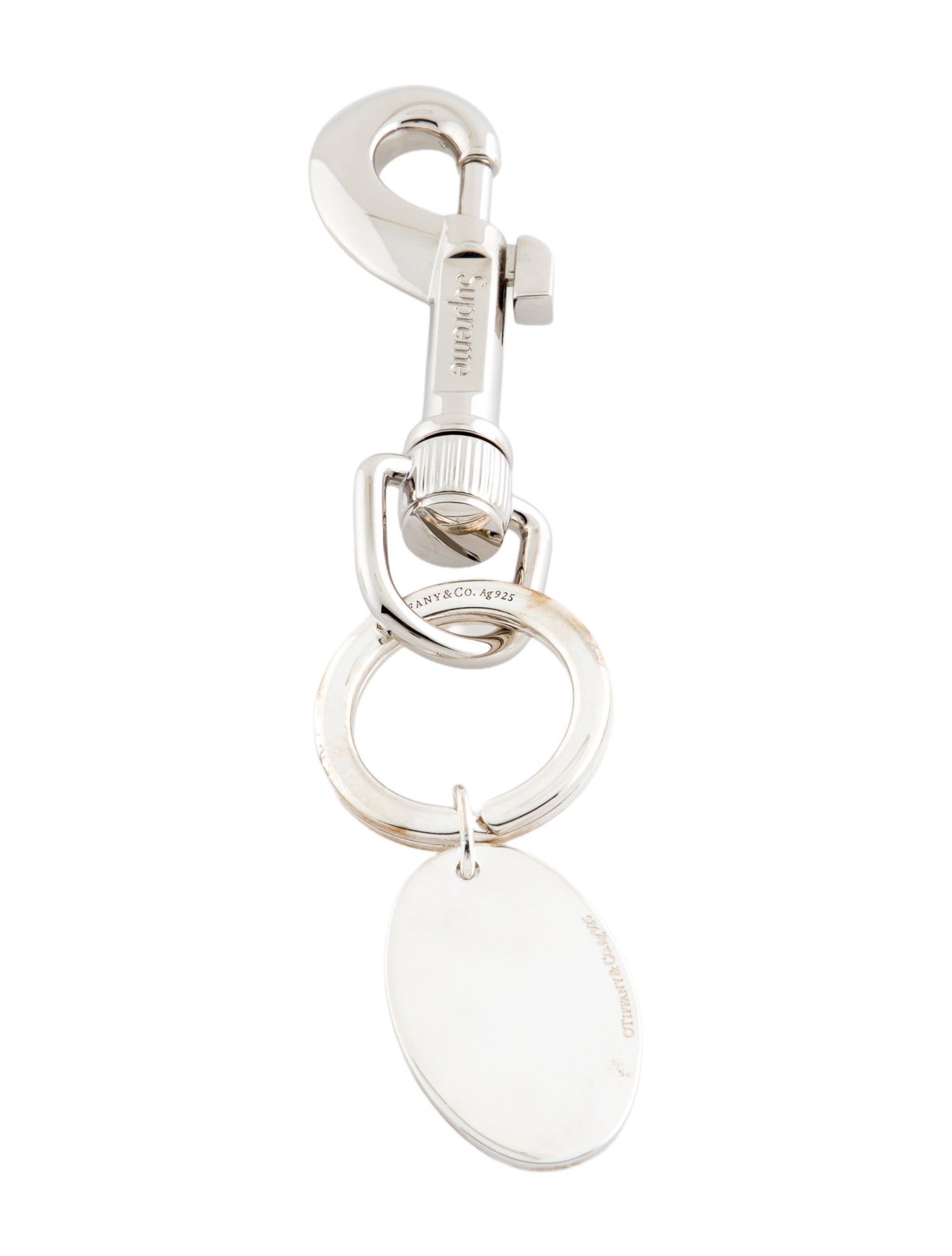 Tiffany & Co. x Supreme 925. Sterling Silver Keychain