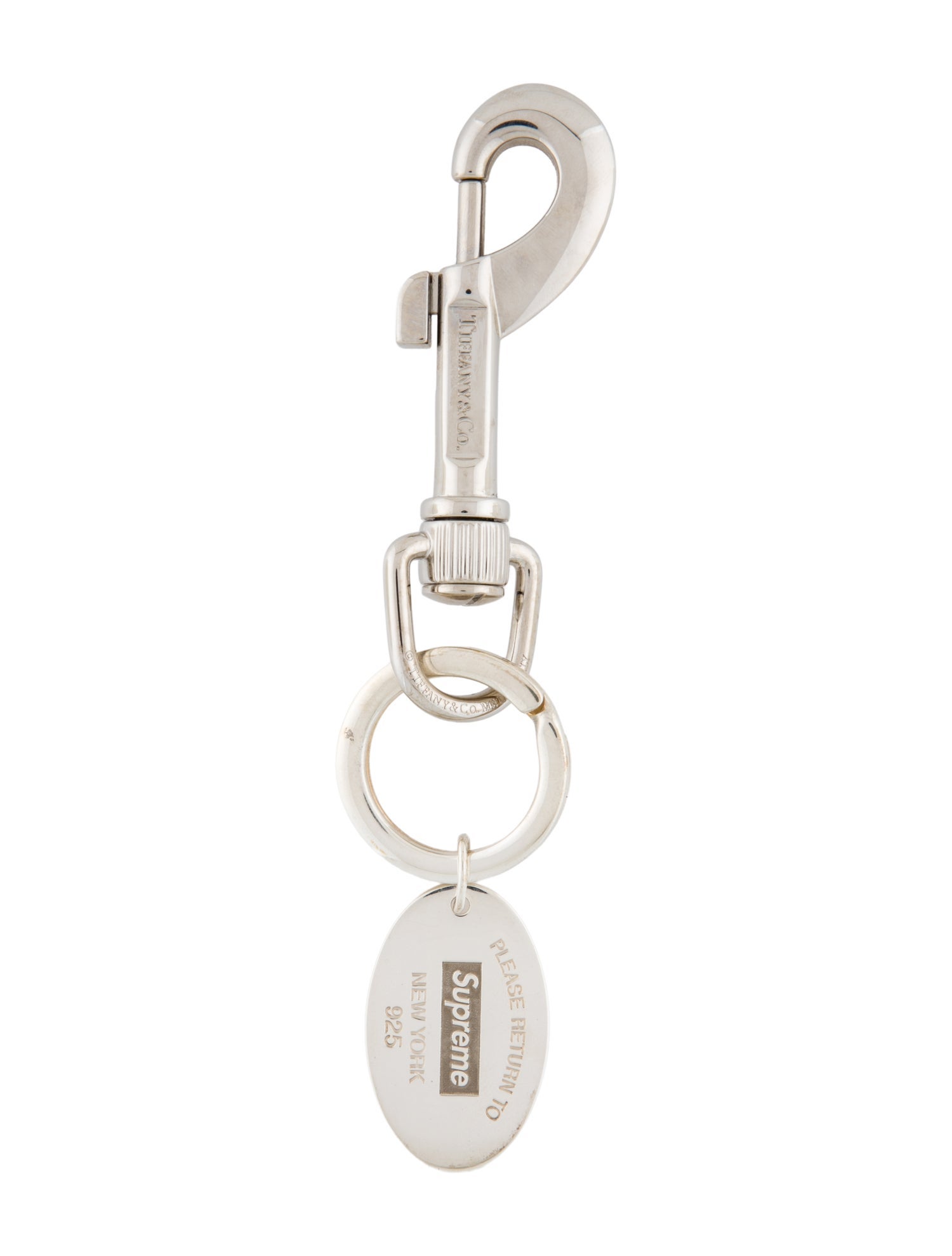 Tiffany & Co. x Supreme Silver Keychain