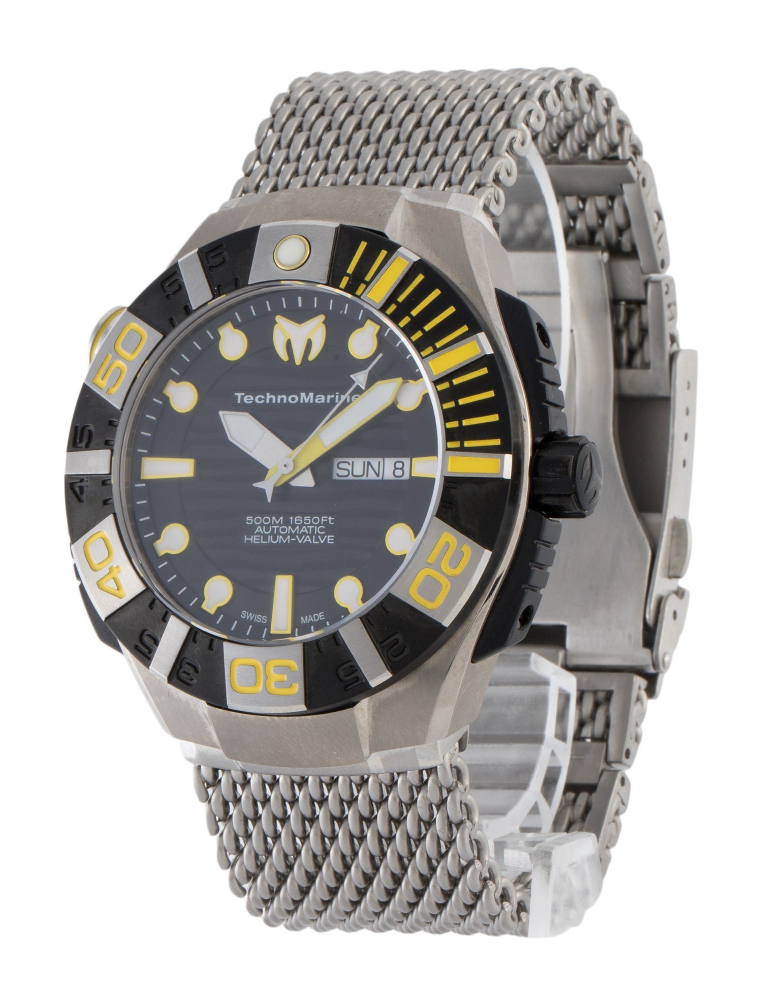 TECHNO MARINE MAORI DESIGN クォーツ時計 Technomarine Maori collection silver tattoo 1.8 CTW Diamond