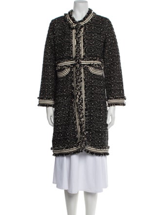 The Extreme Collection Wool Tweed Pattern Coat