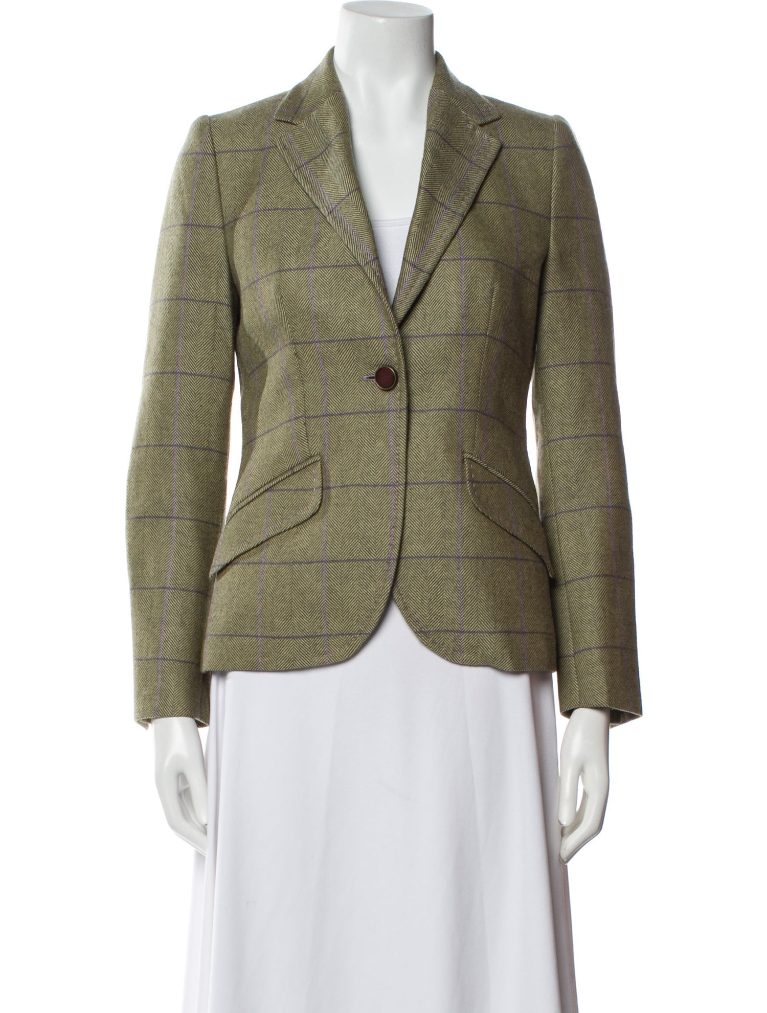 The Extreme Collection Plaid Print Blazer