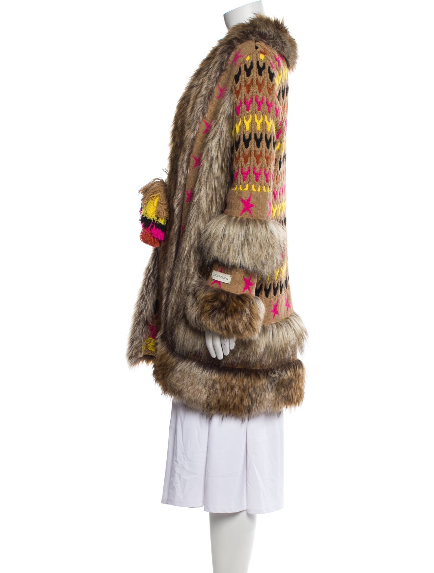 The Extreme Collection Baby Alpaca Printed Jacket