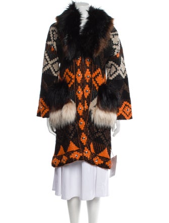 The Extreme Collection Printed Faux Fur Jacket