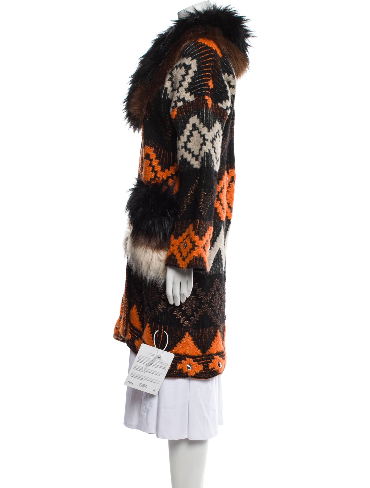 The Extreme Collection Printed Faux Fur Jacket
