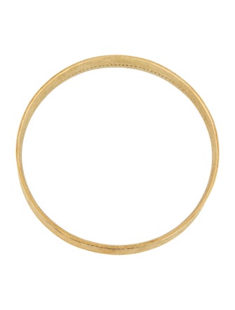 Todd Reed 18K Textured Diamond Concave Bangle Bracelet