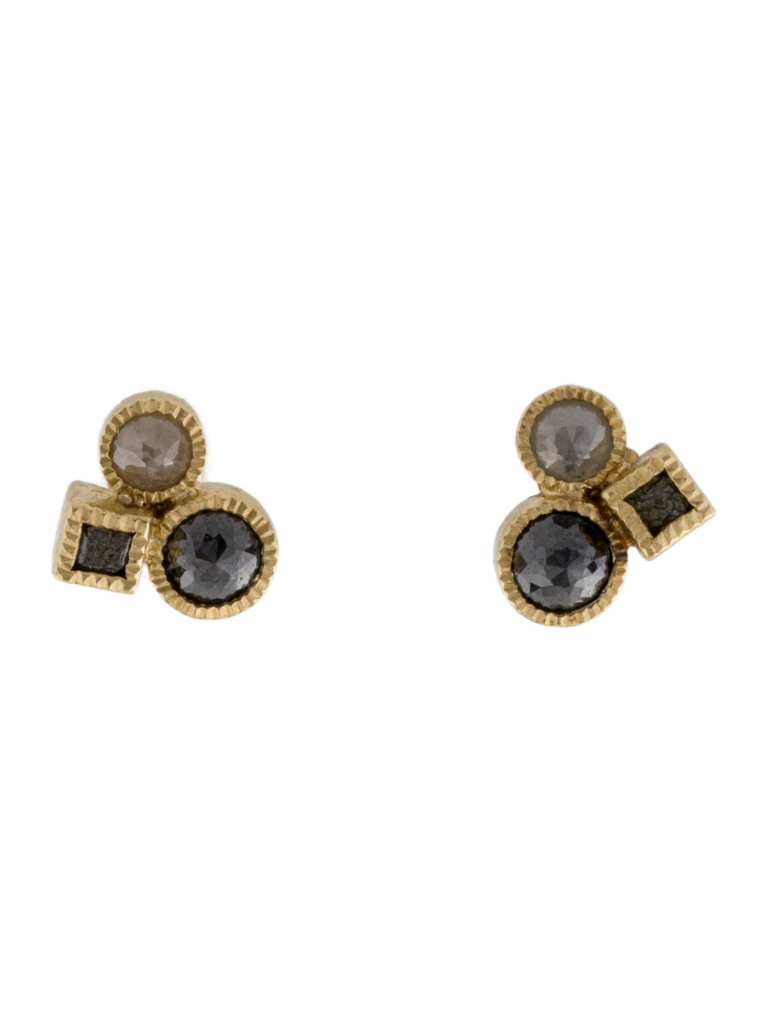 Todd Reed 18K Diamond Stud Earrings