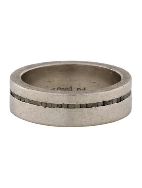 Todd Reed Palladium Diamond Offset Row Ring