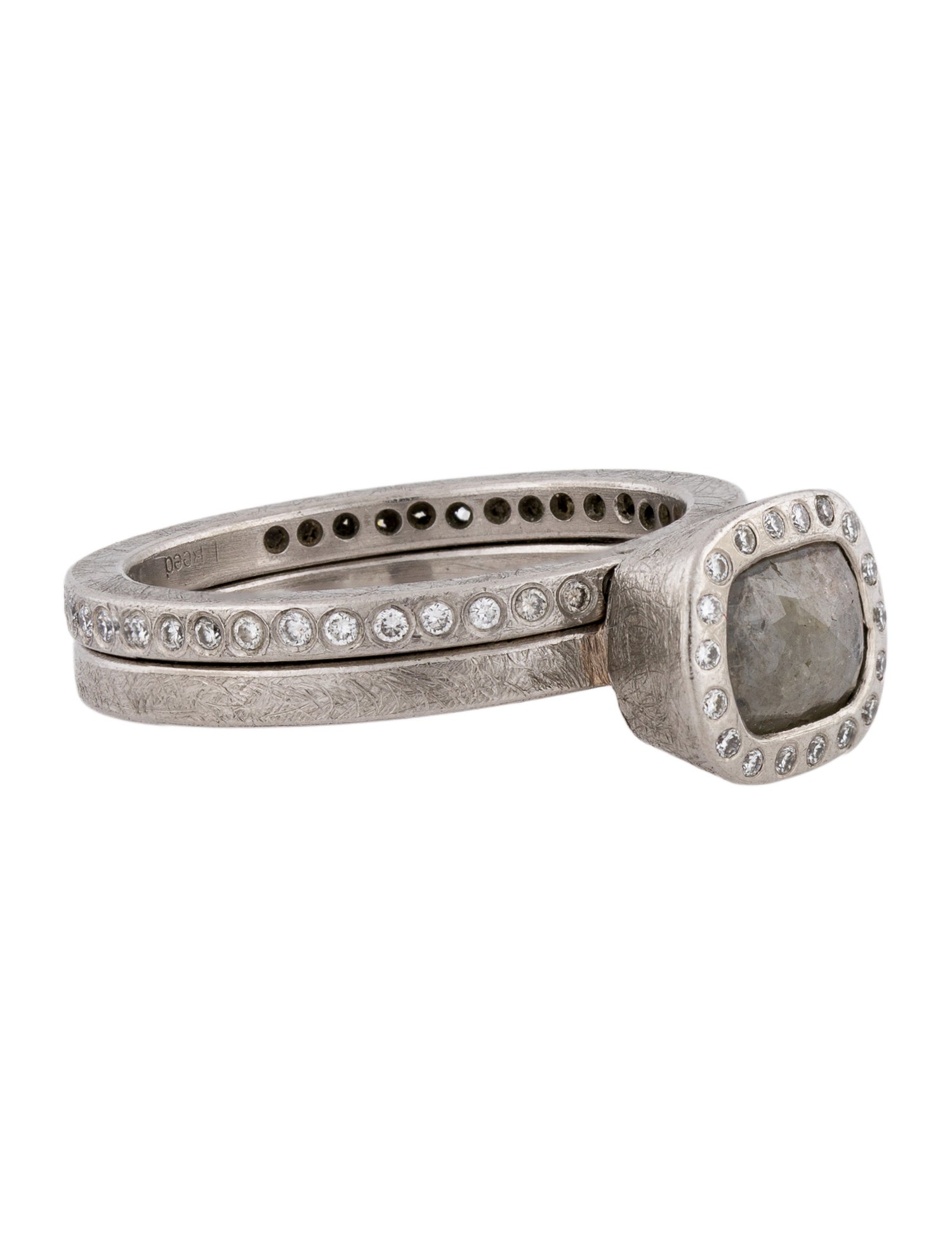 Todd Reed Palladium Diamond Engagement Ring Set