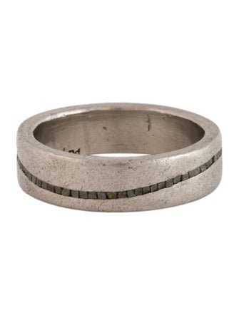 Todd Reed Palladium & Raw Diamond Cube Wavy Band