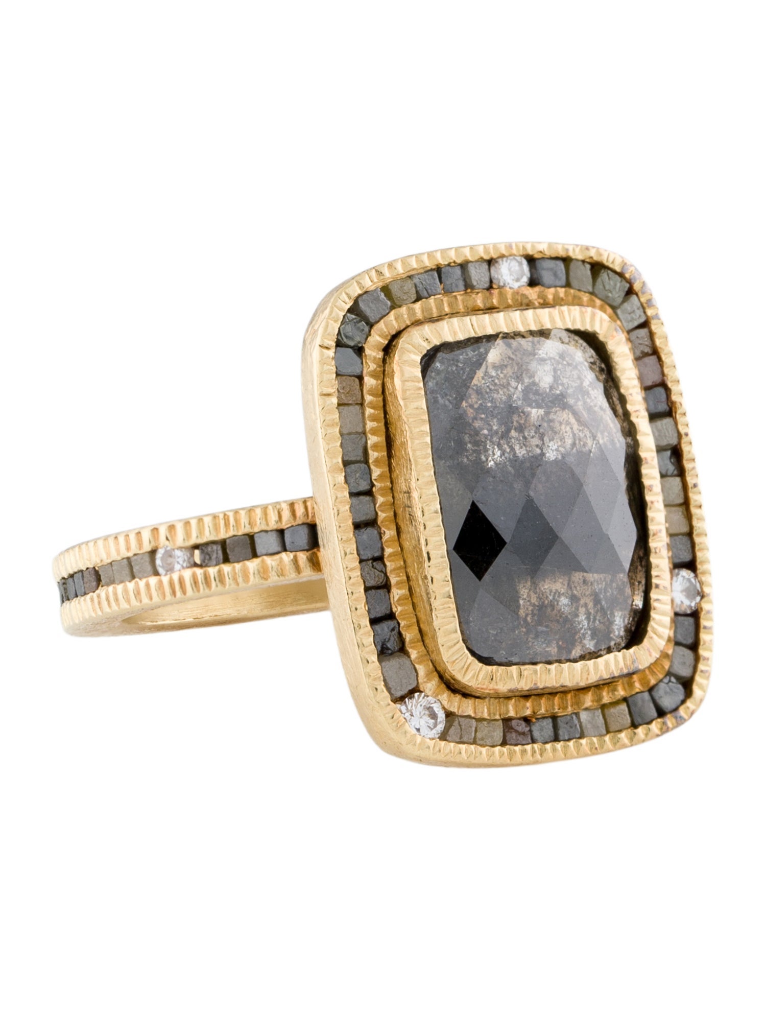 Todd Reed 18K Diamond Meteor Ring