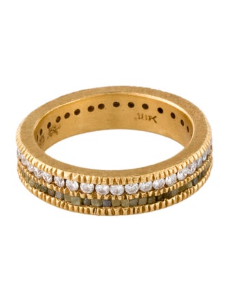 Todd Reed 18K Double Diamond Eternity Band