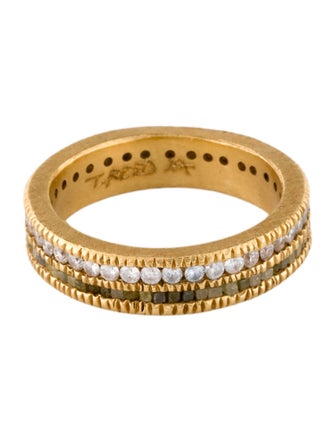 Todd Reed 18K Double Diamond Eternity Band