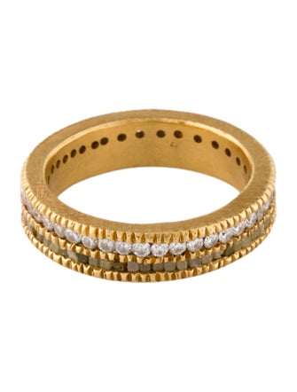 Todd Reed 18K Double Diamond Eternity Band