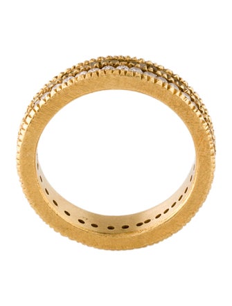 Todd Reed 18K Double Diamond Eternity Band