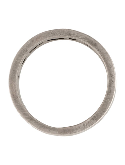 Todd Reed Palladium Raw Diamond Cube Brushed Band