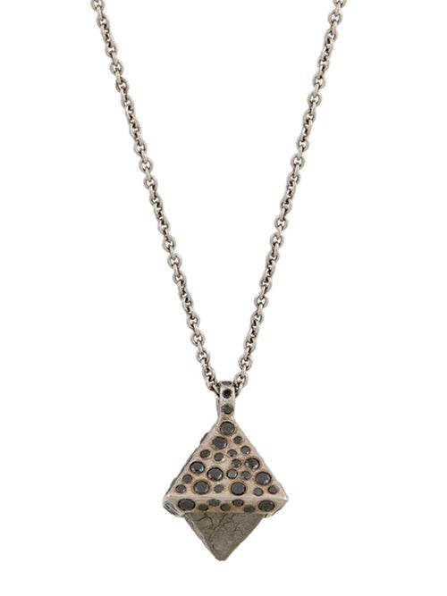 Todd Reed Palladium Diamond Pendant Necklace